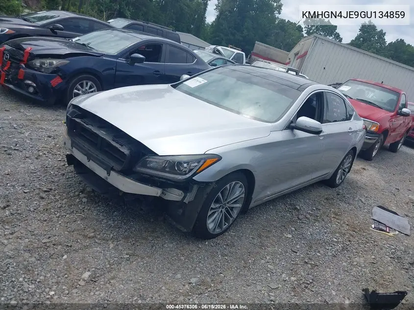 2016 Hyundai Genesis 3.8 VIN: KMHGN4JE9GU134859 Lot: 45376306