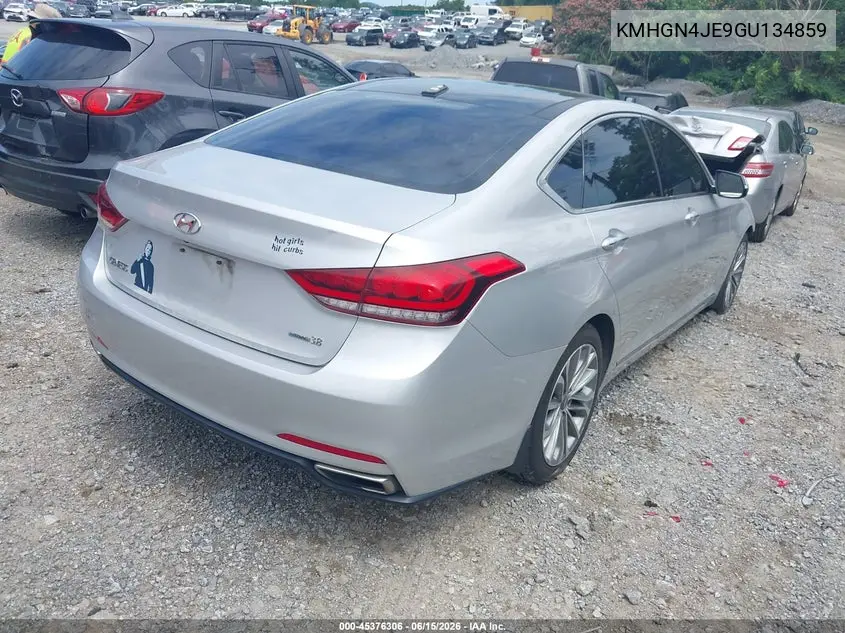 2016 Hyundai Genesis 3.8 VIN: KMHGN4JE9GU134859 Lot: 45376306
