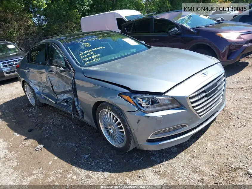 2016 Hyundai Genesis 3.8 VIN: KMHGN4JE2GU130085 Lot: 45415397