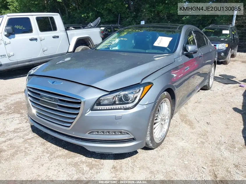 2016 Hyundai Genesis 3.8 VIN: KMHGN4JE2GU130085 Lot: 45415397