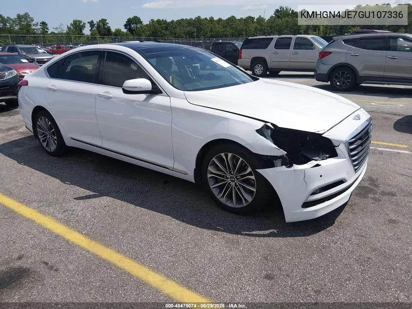 2016 Hyundai Genesis 3.8 VIN: KMHGN4JE7GU107336 Lot: 45475074