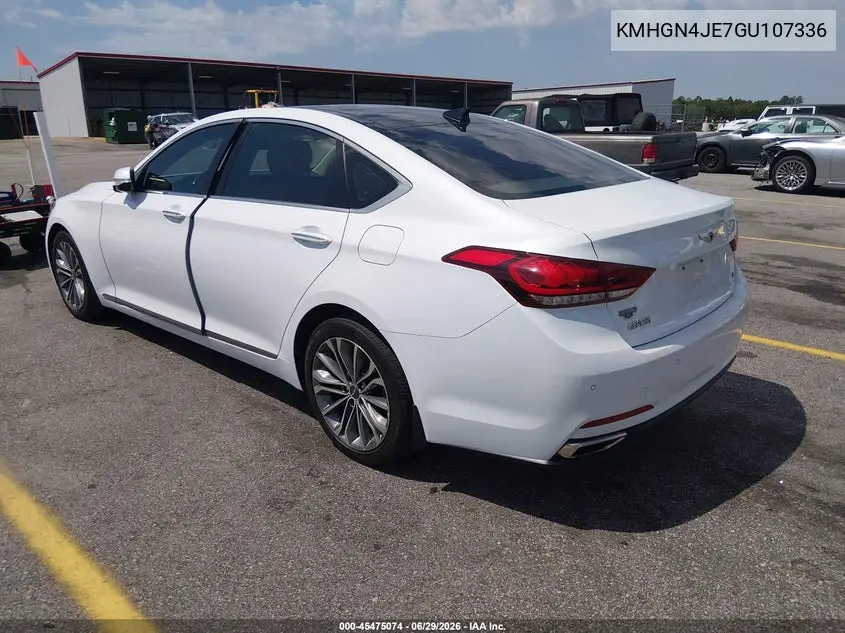2016 Hyundai Genesis 3.8 VIN: KMHGN4JE7GU107336 Lot: 45475074