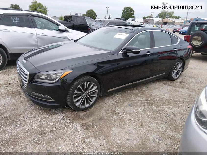 2016 Hyundai Genesis 3.8 VIN: KMHGN4JE1GU130241 Lot: 45483752
