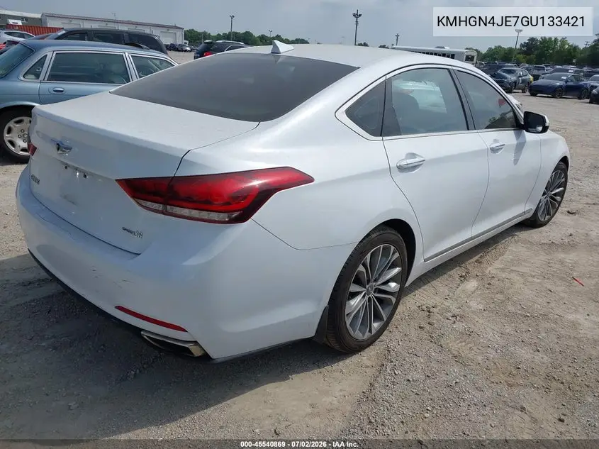 2016 Hyundai Genesis 3.8 VIN: KMHGN4JE7GU133421 Lot: 45540869