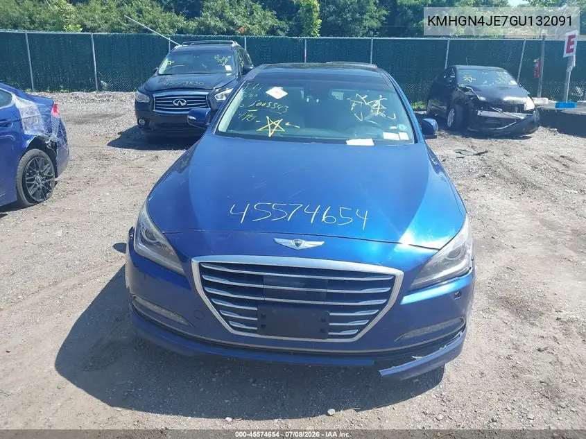 2016 Hyundai Genesis 3.8 VIN: KMHGN4JE7GU132091 Lot: 45574654