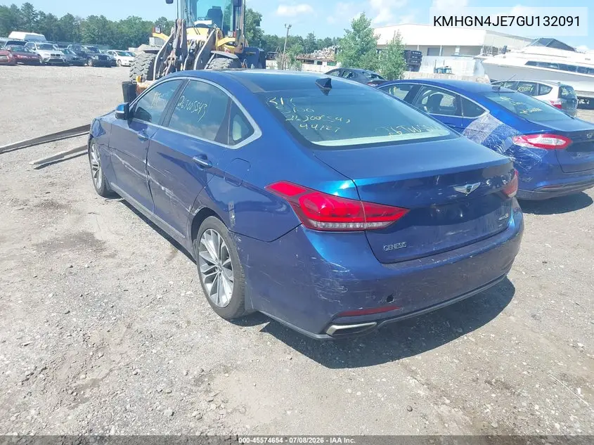 2016 Hyundai Genesis 3.8 VIN: KMHGN4JE7GU132091 Lot: 45574654