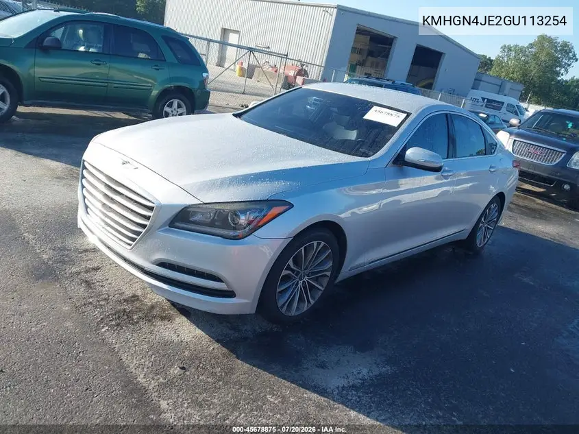 2016 Hyundai Genesis 3.8 VIN: KMHGN4JE2GU113254 Lot: 45678875