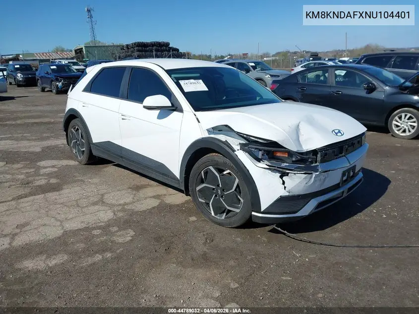 2022 Hyundai Ioniq 5 Sel VIN: KM8KNDAFXNU104401 Lot: 44789032
