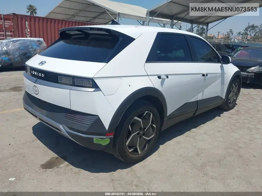 2022 Hyundai Ioniq 5 Se VIN: KM8KM4AE5NU073553 Lot: 45162701