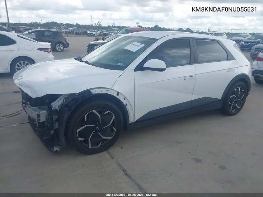 2022 Hyundai Ioniq 5 Sel VIN: KM8KNDAF0NU055631 Lot: 45200007