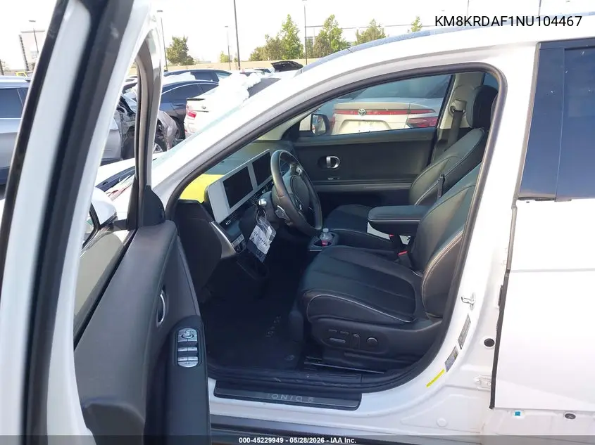 2022 Hyundai Ioniq 5 Limited VIN: KM8KRDAF1NU104467 Lot: 45229949