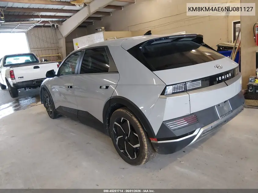 2022 Hyundai Ioniq 5 Se VIN: KM8KM4AE6NU081127 Lot: 45251714