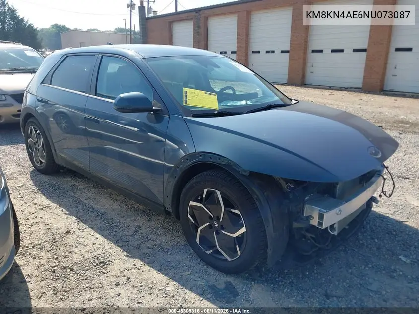 2022 Hyundai Ioniq 5 Sel VIN: KM8KN4AE6NU073087 Lot: 45309316