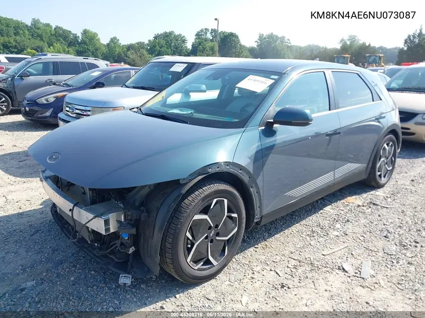 2022 Hyundai Ioniq 5 Sel VIN: KM8KN4AE6NU073087 Lot: 45309316
