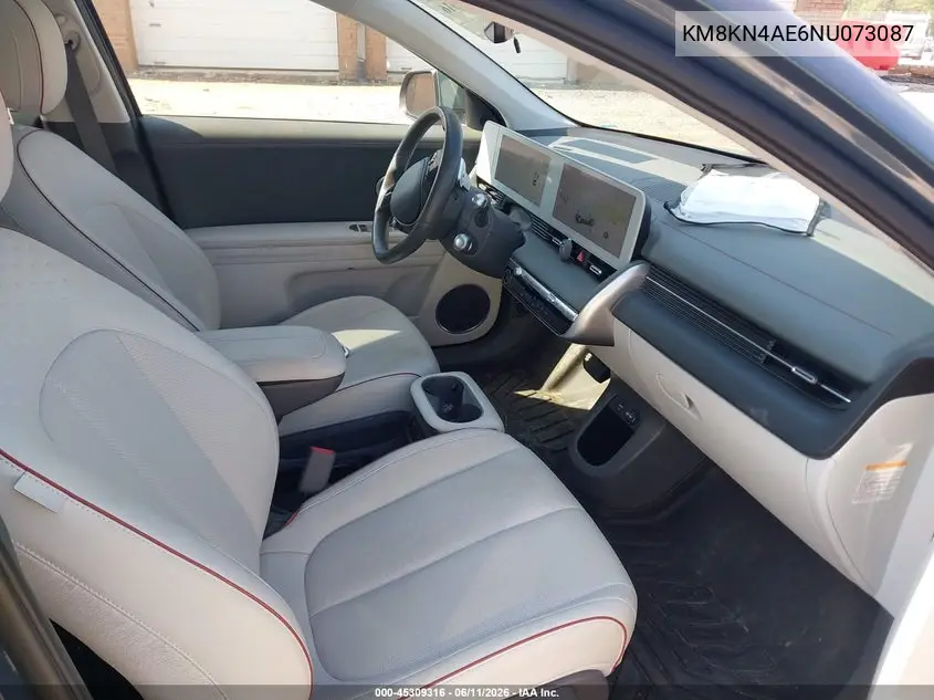 2022 Hyundai Ioniq 5 Sel VIN: KM8KN4AE6NU073087 Lot: 45309316