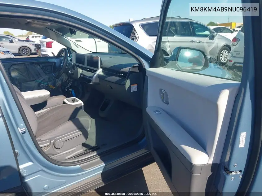 2022 Hyundai Ioniq 5 Se Standard Range VIN: KM8KM4AB9NU096419 Lot: 45330668