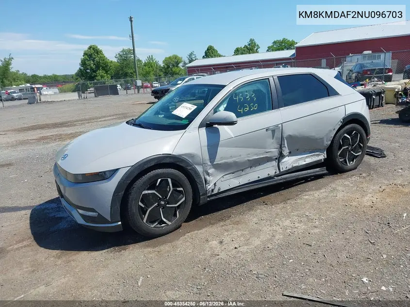 2022 Hyundai Ioniq 5 Se VIN: KM8KMDAF2NU096703 Lot: 45334250
