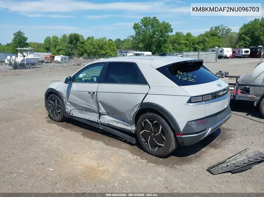 2022 Hyundai Ioniq 5 Se VIN: KM8KMDAF2NU096703 Lot: 45334250