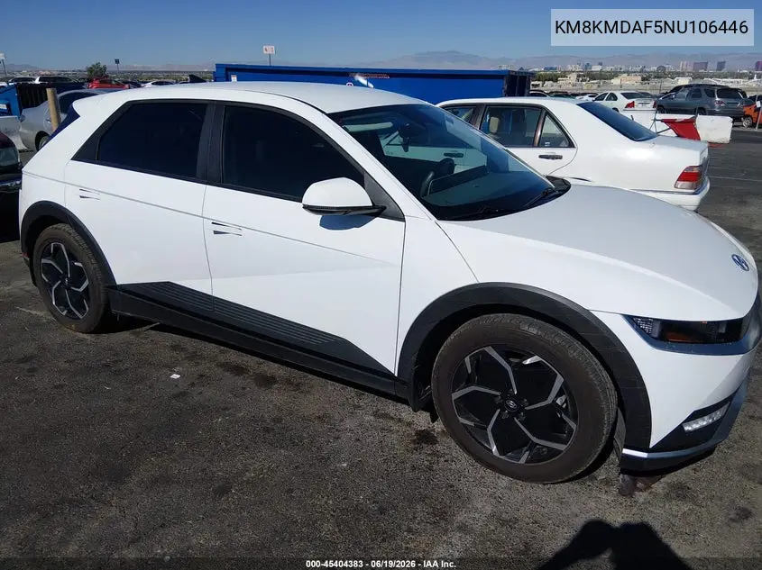 2022 Hyundai Ioniq 5 Se VIN: KM8KMDAF5NU106446 Lot: 45404383