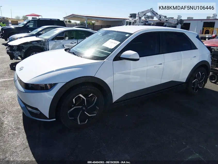 2022 Hyundai Ioniq 5 Se VIN: KM8KMDAF5NU106446 Lot: 45404383
