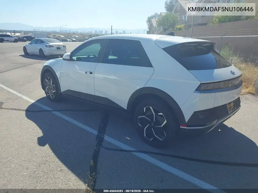 2022 Hyundai Ioniq 5 Se VIN: KM8KMDAF5NU106446 Lot: 45404383