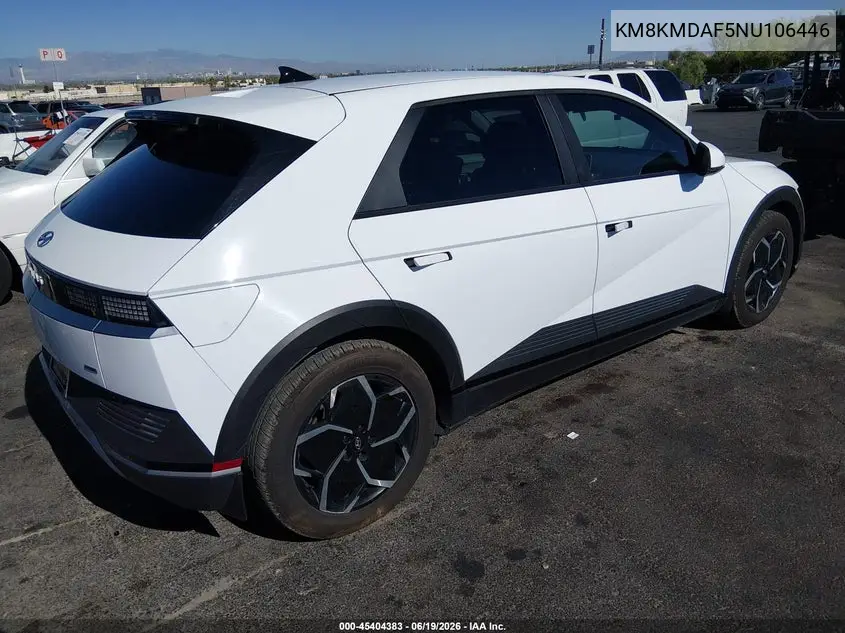 2022 Hyundai Ioniq 5 Se VIN: KM8KMDAF5NU106446 Lot: 45404383