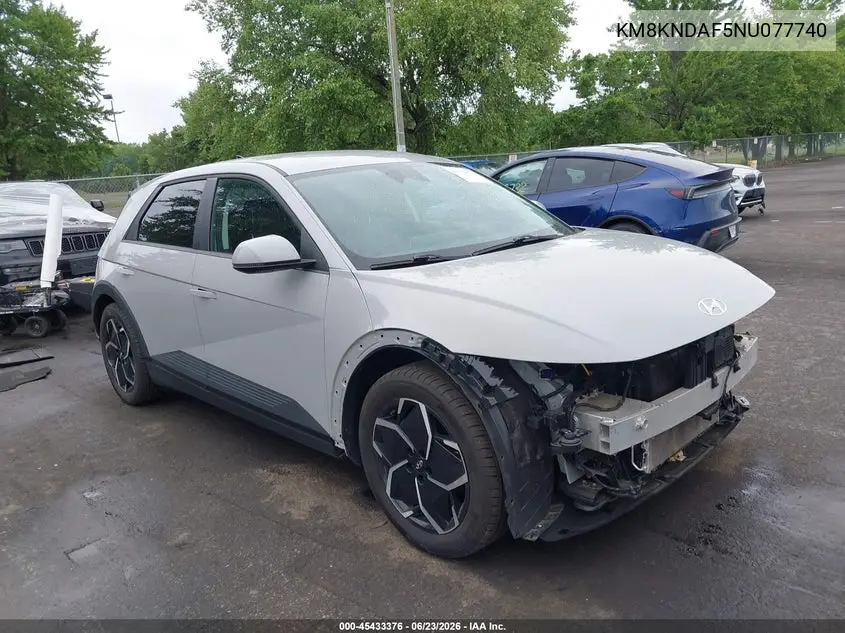 2022 Hyundai Ioniq 5 Sel VIN: KM8KNDAF5NU077740 Lot: 45433376