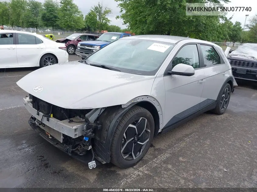 2022 Hyundai Ioniq 5 Sel VIN: KM8KNDAF5NU077740 Lot: 45433376