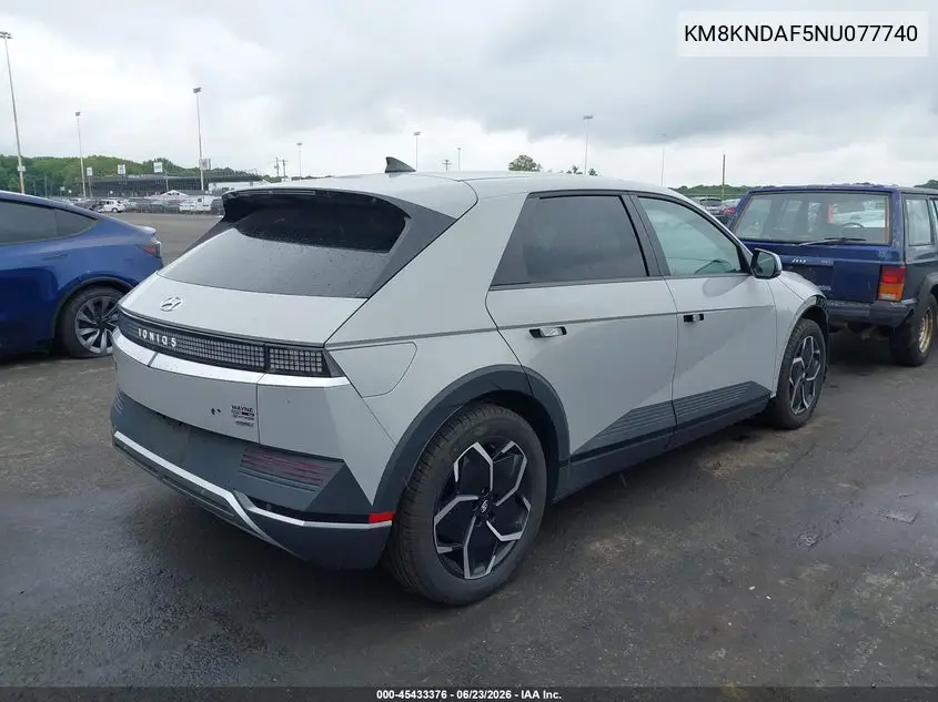 2022 Hyundai Ioniq 5 Sel VIN: KM8KNDAF5NU077740 Lot: 45433376