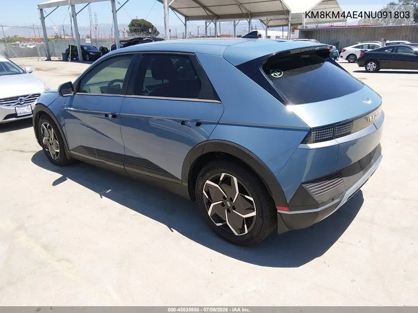 2022 Hyundai Ioniq 5 Se VIN: KM8KM4AE4NU091803 Lot: 45535850