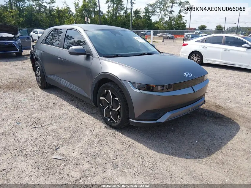 2022 Hyundai Ioniq 5 Sel VIN: KM8KN4AE0NU066068 Lot: 45663575