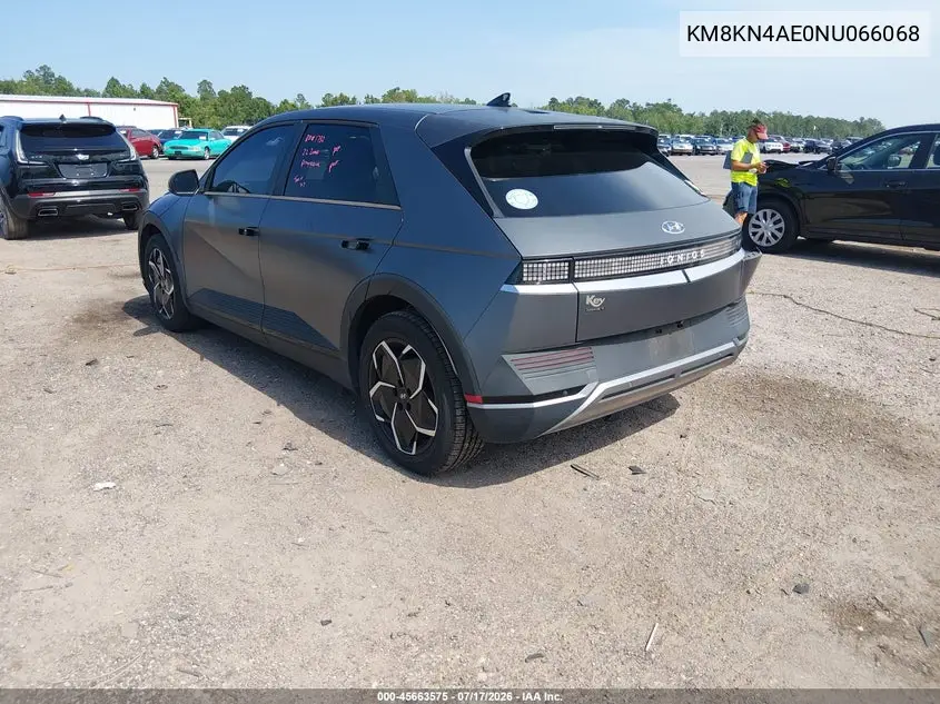 2022 Hyundai Ioniq 5 Sel VIN: KM8KN4AE0NU066068 Lot: 45663575