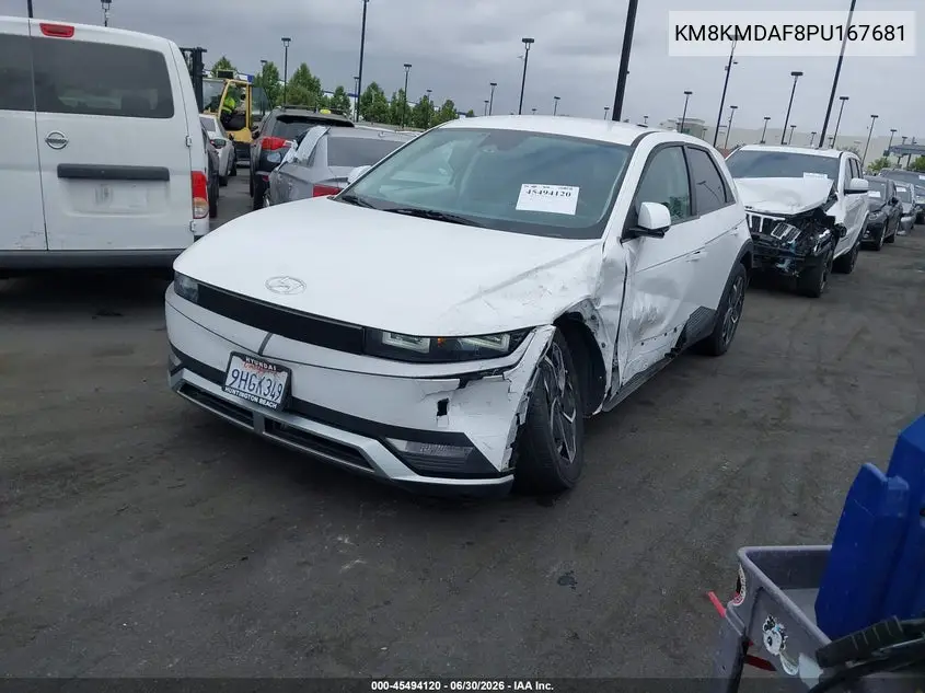 2023 Hyundai Ioniq 5 Se VIN: KM8KMDAF8PU167681 Lot: 45494120