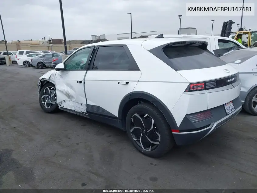 2023 Hyundai Ioniq 5 Se VIN: KM8KMDAF8PU167681 Lot: 45494120