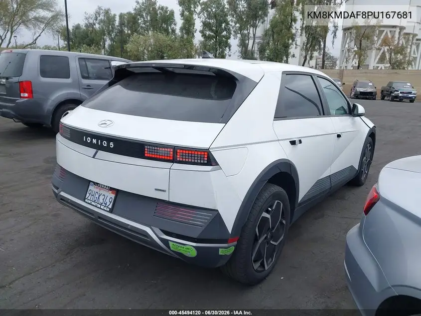 2023 Hyundai Ioniq 5 Se VIN: KM8KMDAF8PU167681 Lot: 45494120
