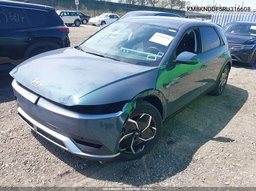 2024 Hyundai Ioniq 5 Sel VIN: KM8KNDDF5RU316608 Lot: 44944396