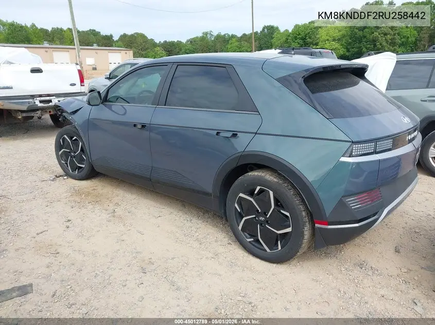 2024 Hyundai Ioniq 5 Sel VIN: KM8KNDDF2RU258442 Lot: 45012789