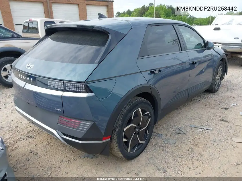 2024 Hyundai Ioniq 5 Sel VIN: KM8KNDDF2RU258442 Lot: 45012789