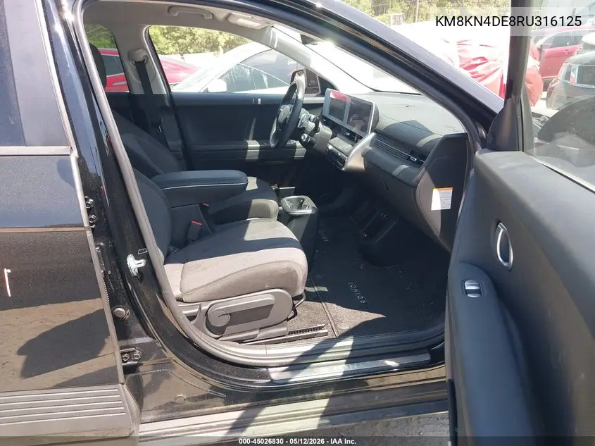 2024 Hyundai Ioniq 5 Sel VIN: KM8KN4DE8RU316125 Lot: 45026830
