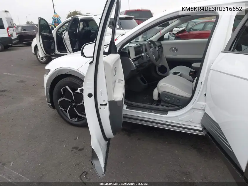 2024 Hyundai Ioniq 5 Limited VIN: KM8KR4DE3RU316652 Lot: 45128588