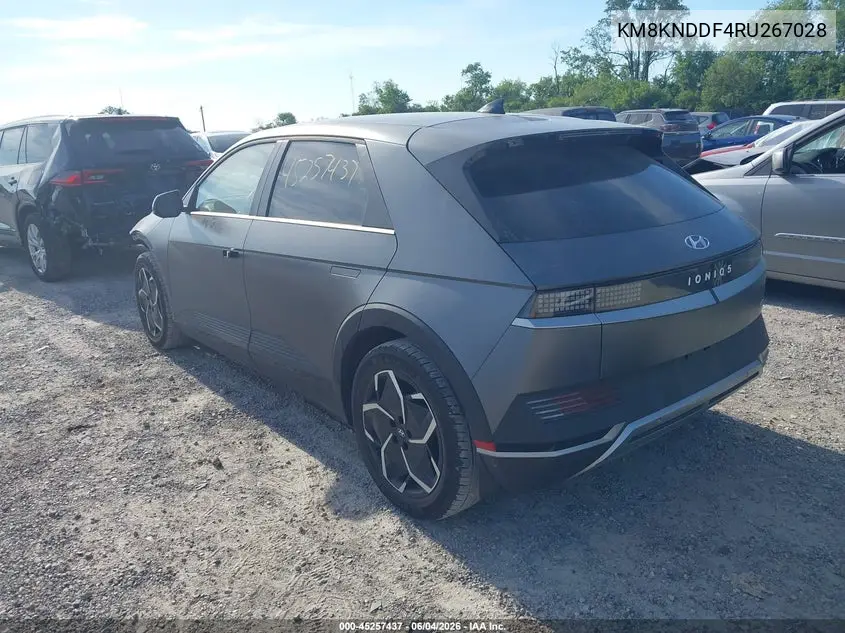 2024 Hyundai Ioniq 5 Sel VIN: KM8KNDDF4RU267028 Lot: 45257437