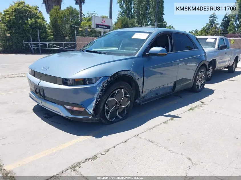 2024 Hyundai Ioniq 5 Se VIN: KM8KM4DE9RU311700 Lot: 45316721