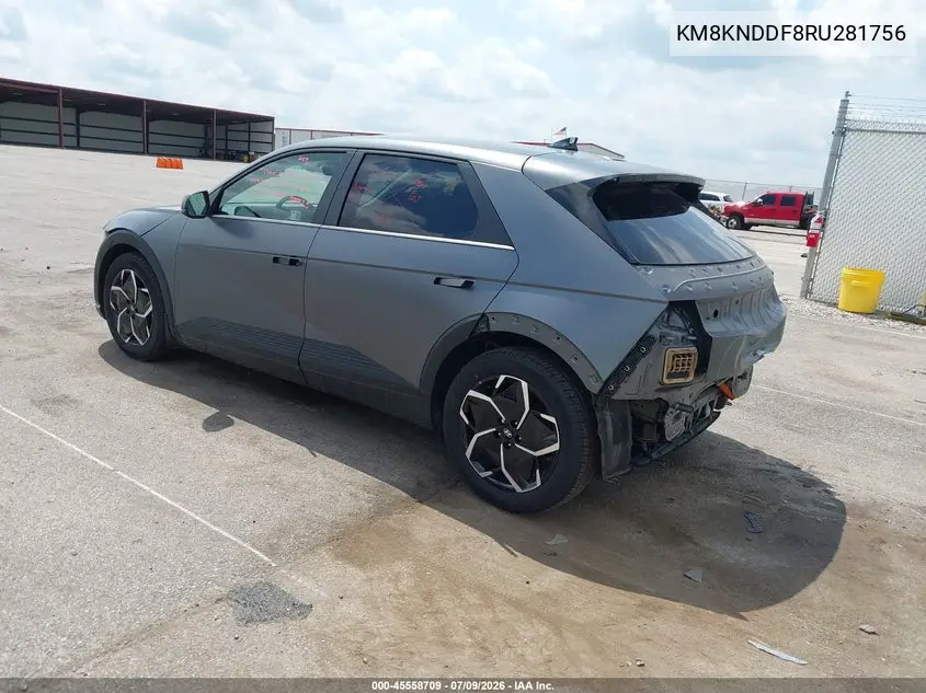 2024 Hyundai Ioniq 5 Sel VIN: KM8KNDDF8RU281756 Lot: 45558709