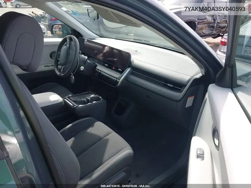 2025 Hyundai Ioniq 5 Se VIN: 7YAKM4DA3SY040593 Lot: 44733415