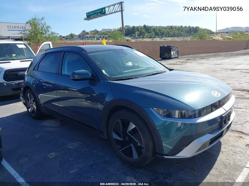 2025 Hyundai Ioniq 5 Sel VIN: 7YAKN4DA9SY039056 Lot: 44908232