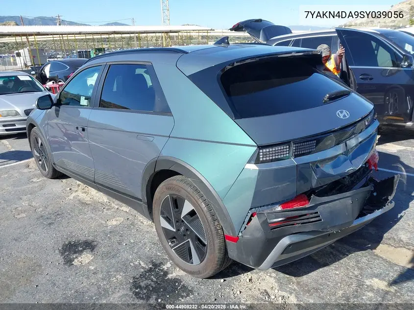 2025 Hyundai Ioniq 5 Sel VIN: 7YAKN4DA9SY039056 Lot: 44908232