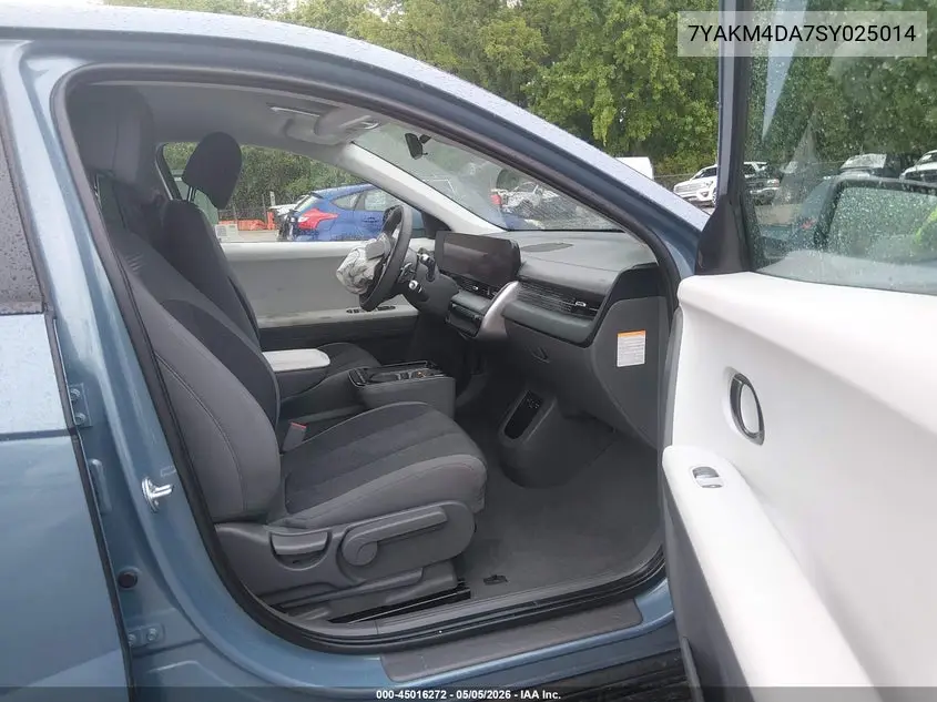 2025 Hyundai Ioniq 5 Se VIN: 7YAKM4DA7SY025014 Lot: 45016272