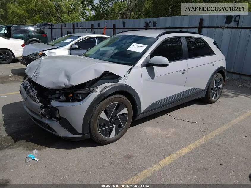2025 Hyundai Ioniq 5 Sel VIN: 7YAKNDDC8SY018281 Lot: 45056307