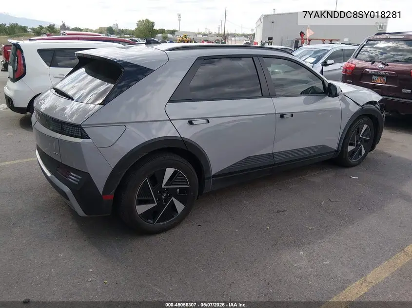 2025 Hyundai Ioniq 5 Sel VIN: 7YAKNDDC8SY018281 Lot: 45056307