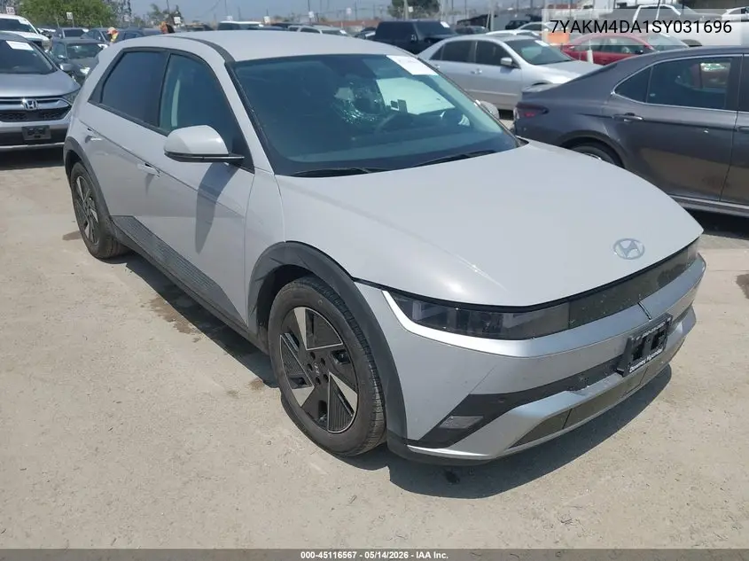 2025 Hyundai Ioniq 5 Se VIN: 7YAKM4DA1SY031696 Lot: 45116567